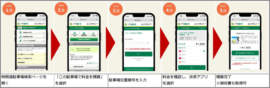 スマホ精算利用フロー画像